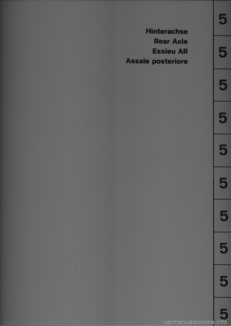 PORSCHE 914 1969 1.G Rear Axle Workshop Manual 