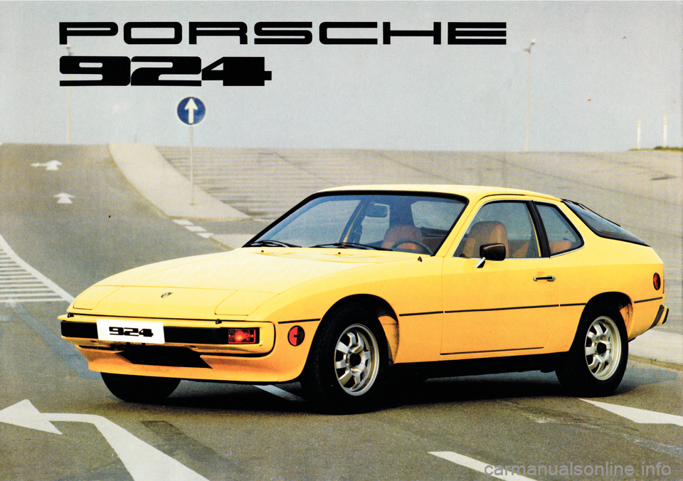 PORSCHE 924 1977 1.G Information Manual 