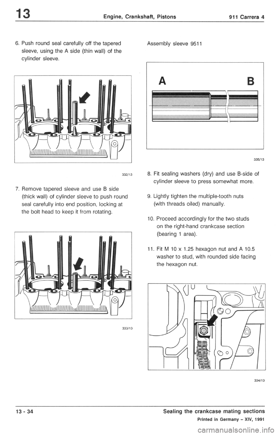 PORSCHE 964 1987 2.G Service Workshop Manual 
