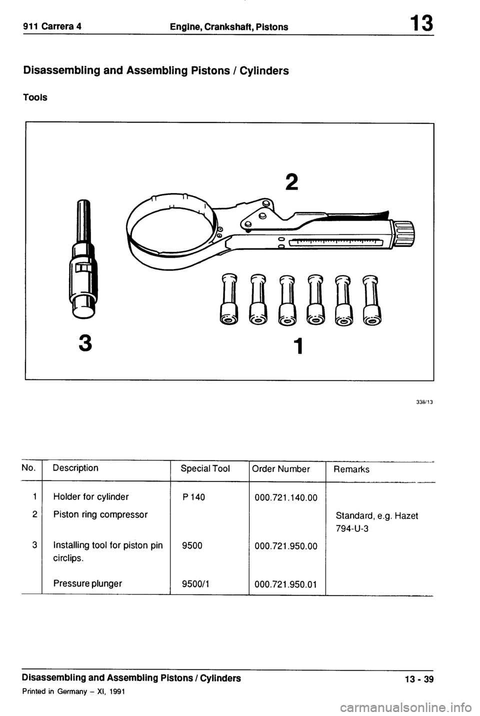 PORSCHE 964 1987 2.G Service Workshop Manual 