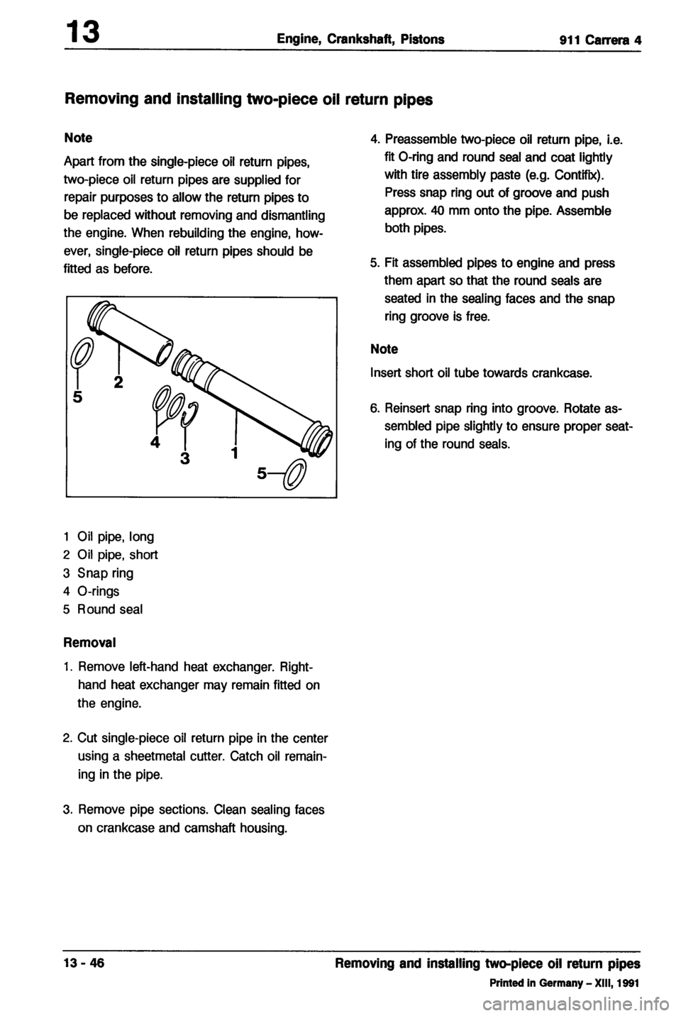 PORSCHE 964 1987 2.G Service Workshop Manual 