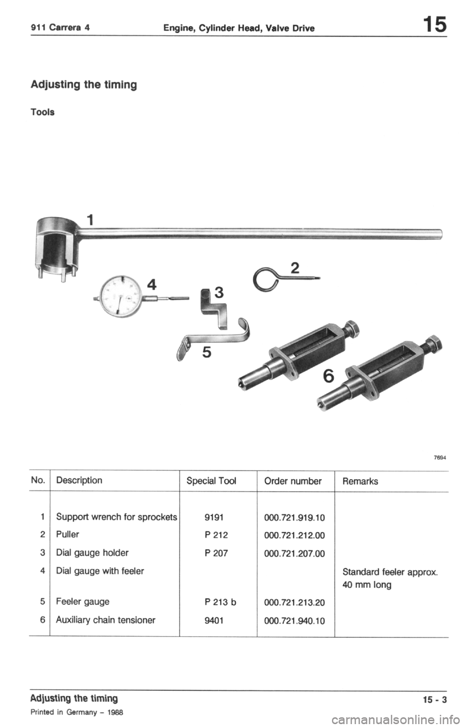 PORSCHE 964 1987 2.G Service Workshop Manual 