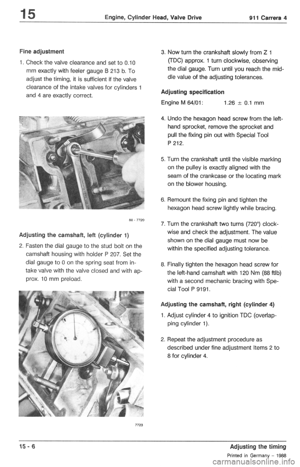 PORSCHE 964 1987 2.G Service Workshop Manual 