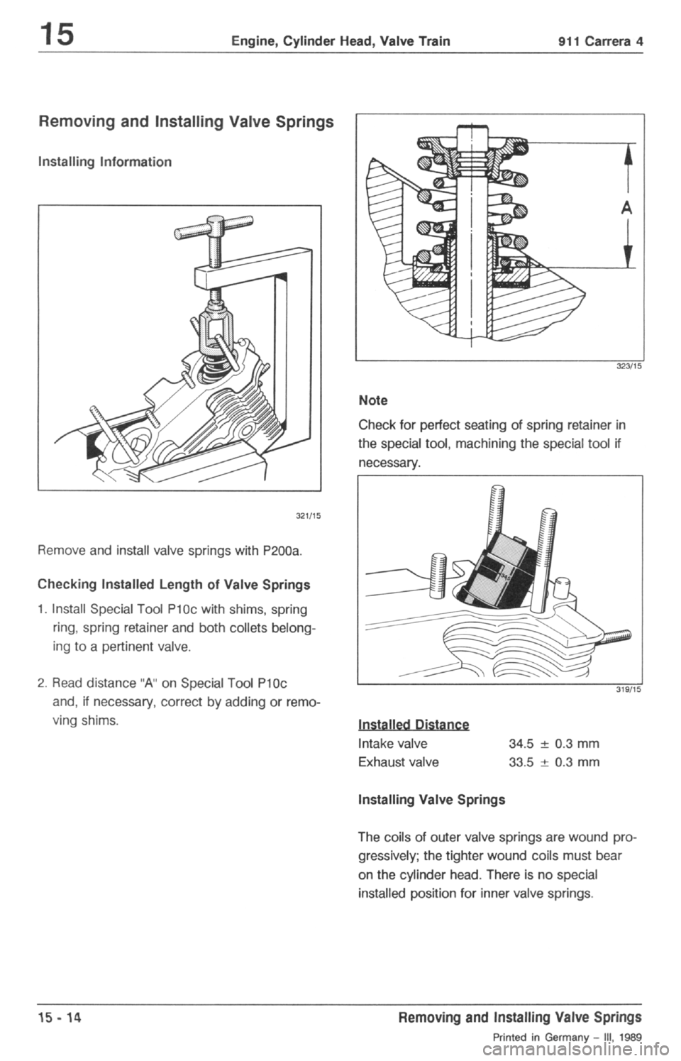 PORSCHE 964 1987 2.G Service Workshop Manual 