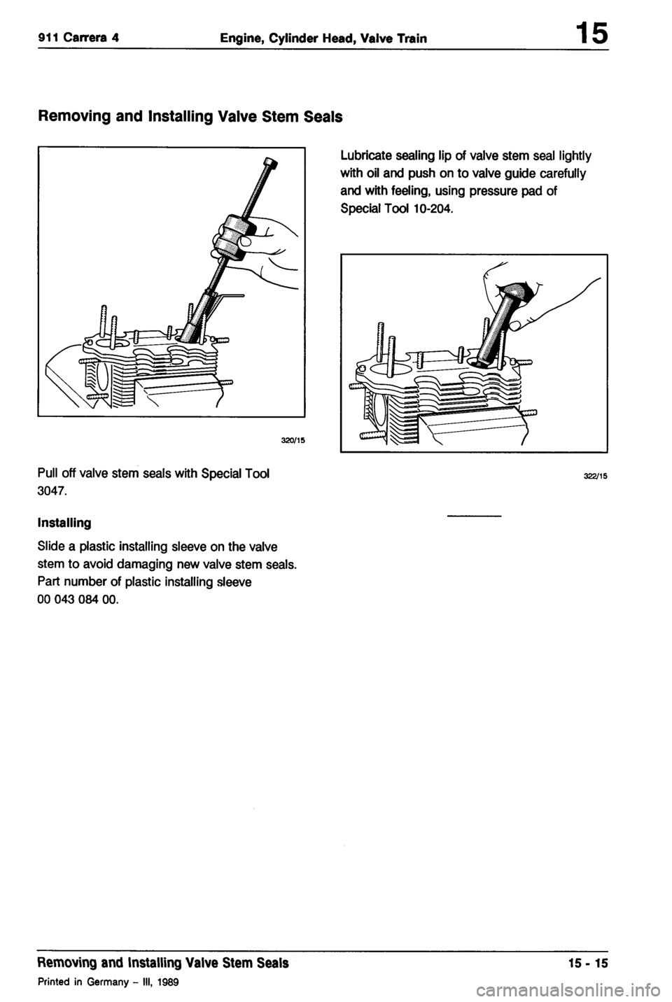 PORSCHE 964 1987 2.G Service Workshop Manual 