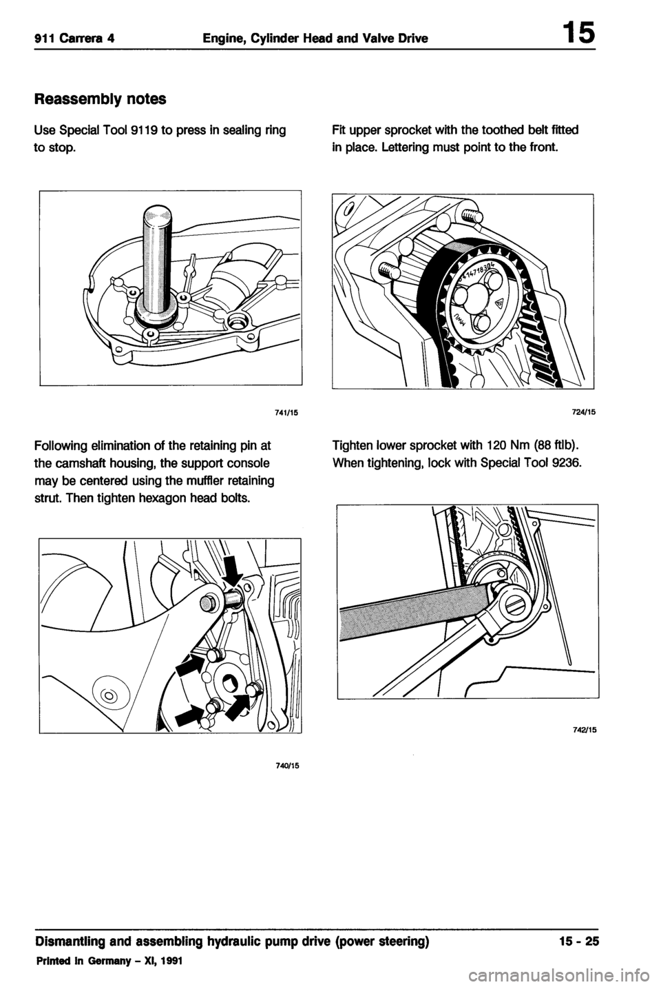 PORSCHE 964 1987 2.G Service Workshop Manual 