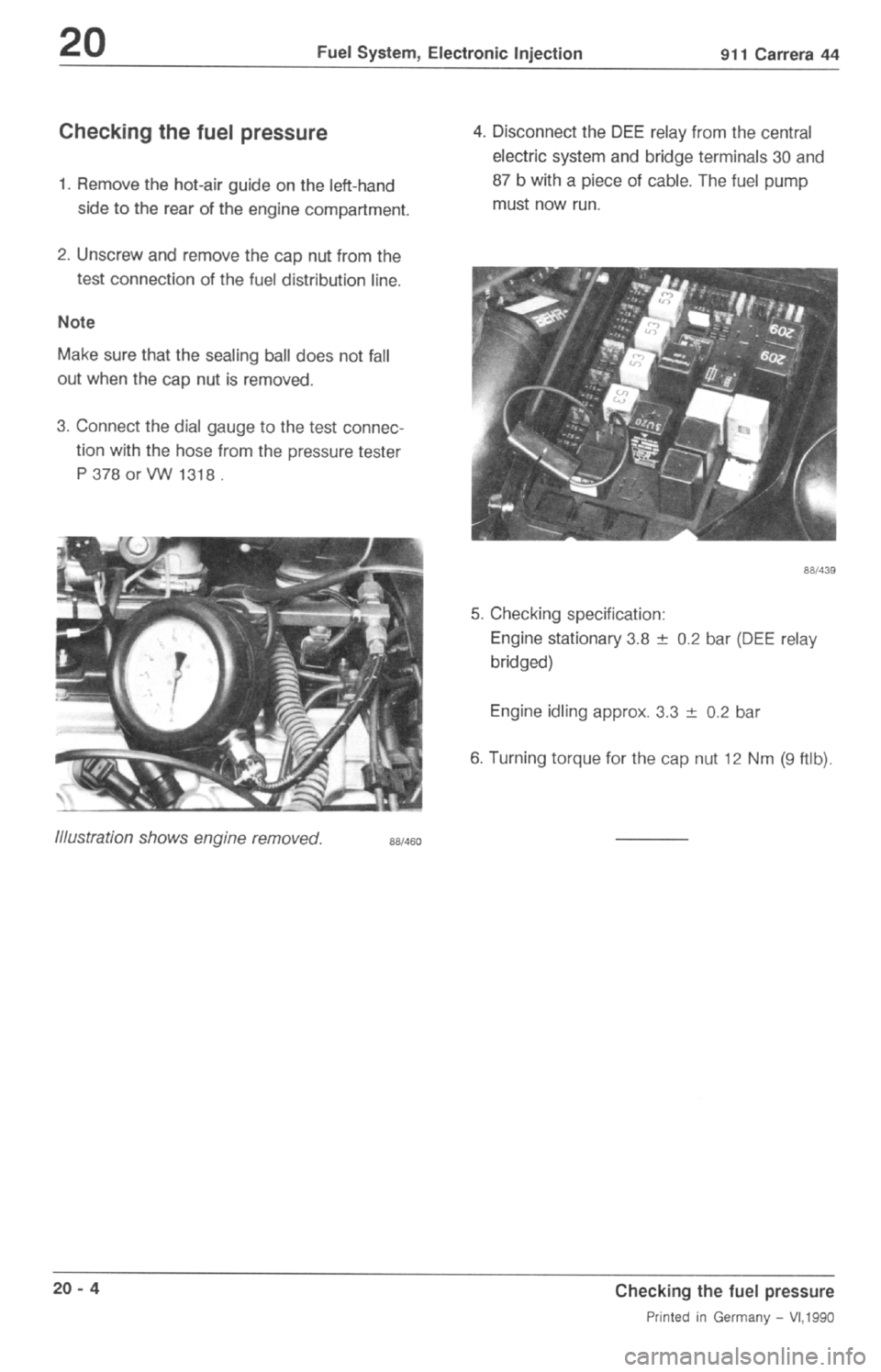 PORSCHE 964 1987 2.G Service Workshop Manual 