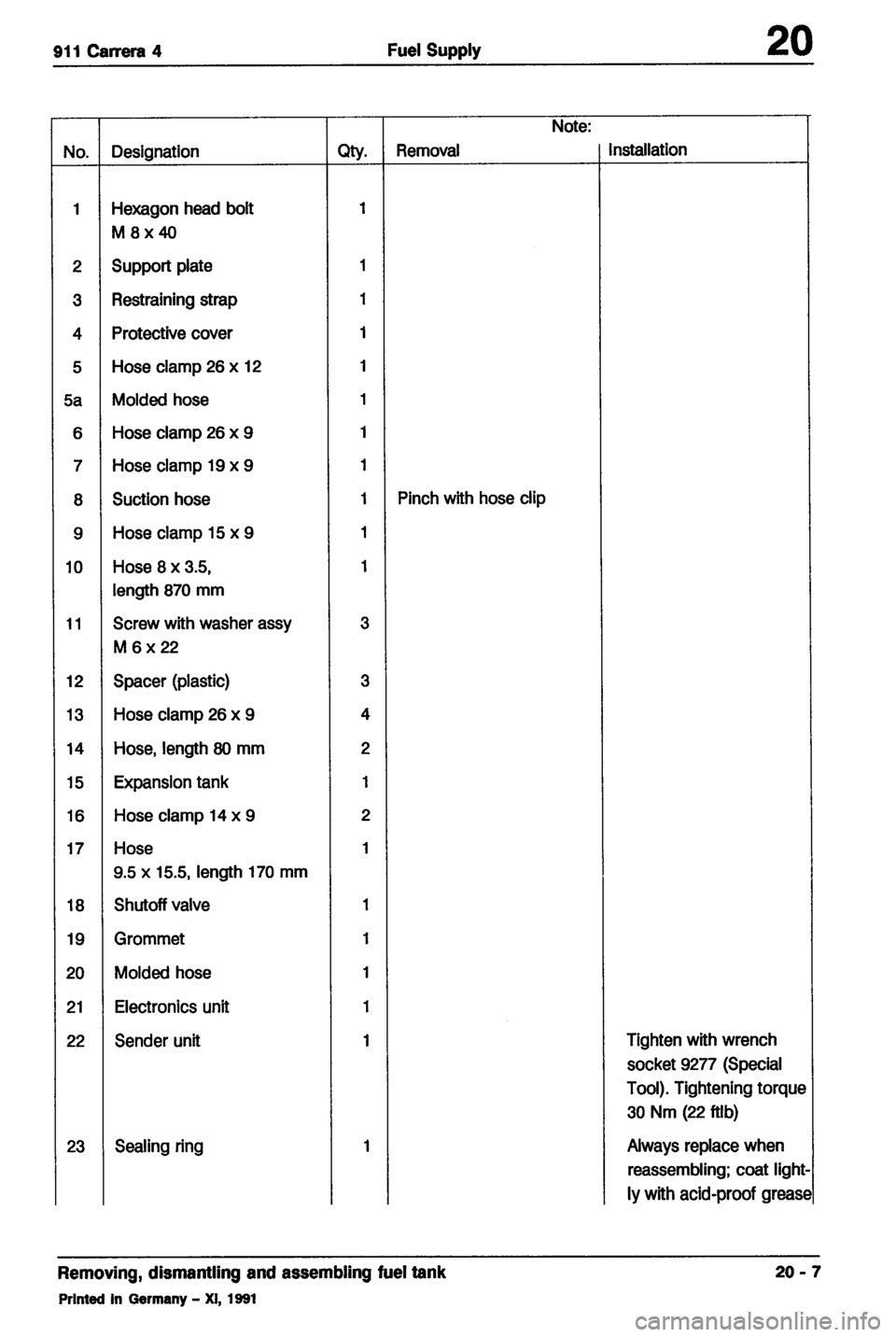 PORSCHE 964 1987 2.G Service Workshop Manual 