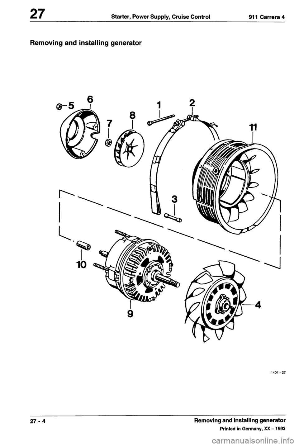 PORSCHE 964 1987 2.G Service Workshop Manual 