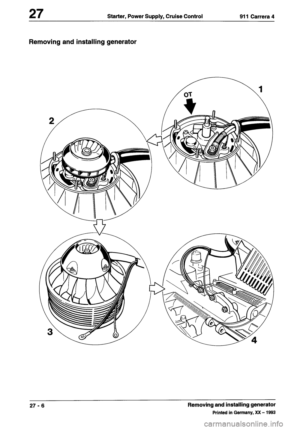 PORSCHE 964 1987 2.G Service Workshop Manual 