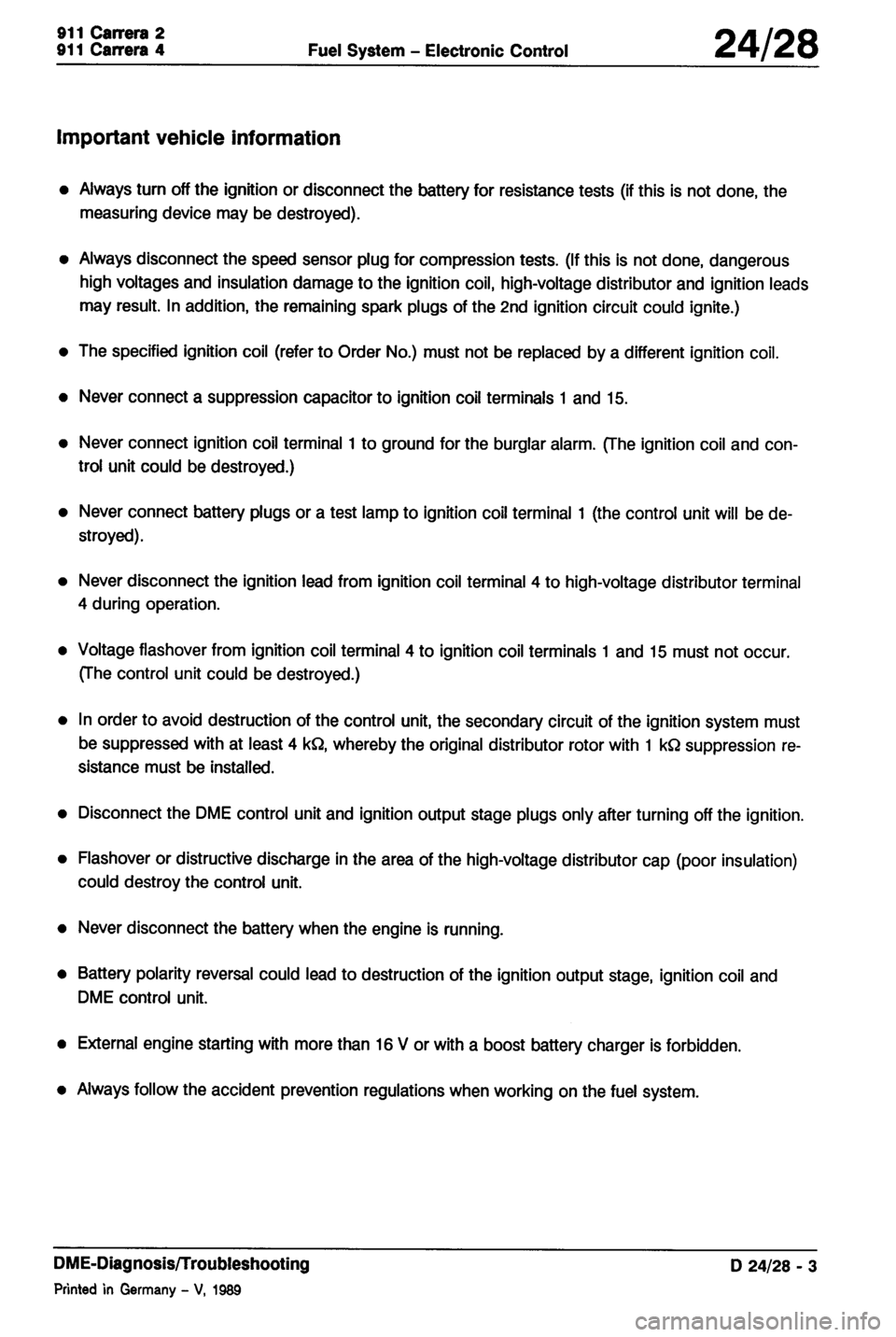 PORSCHE 964 1987 2.G Service Workshop Manual 