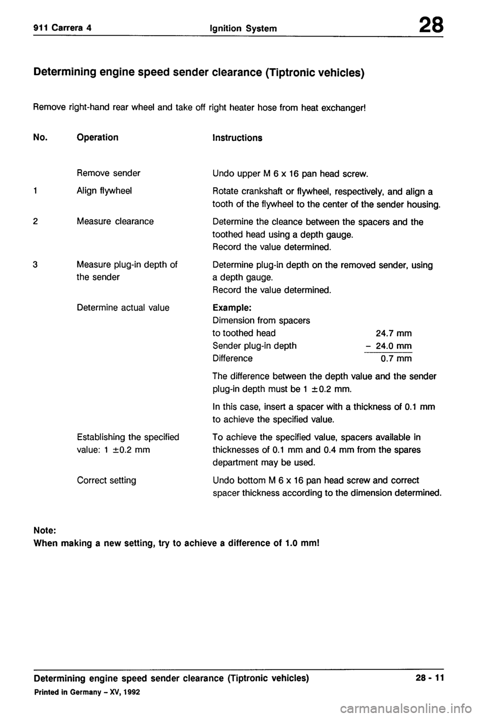 PORSCHE 964 1987 2.G Service Workshop Manual 