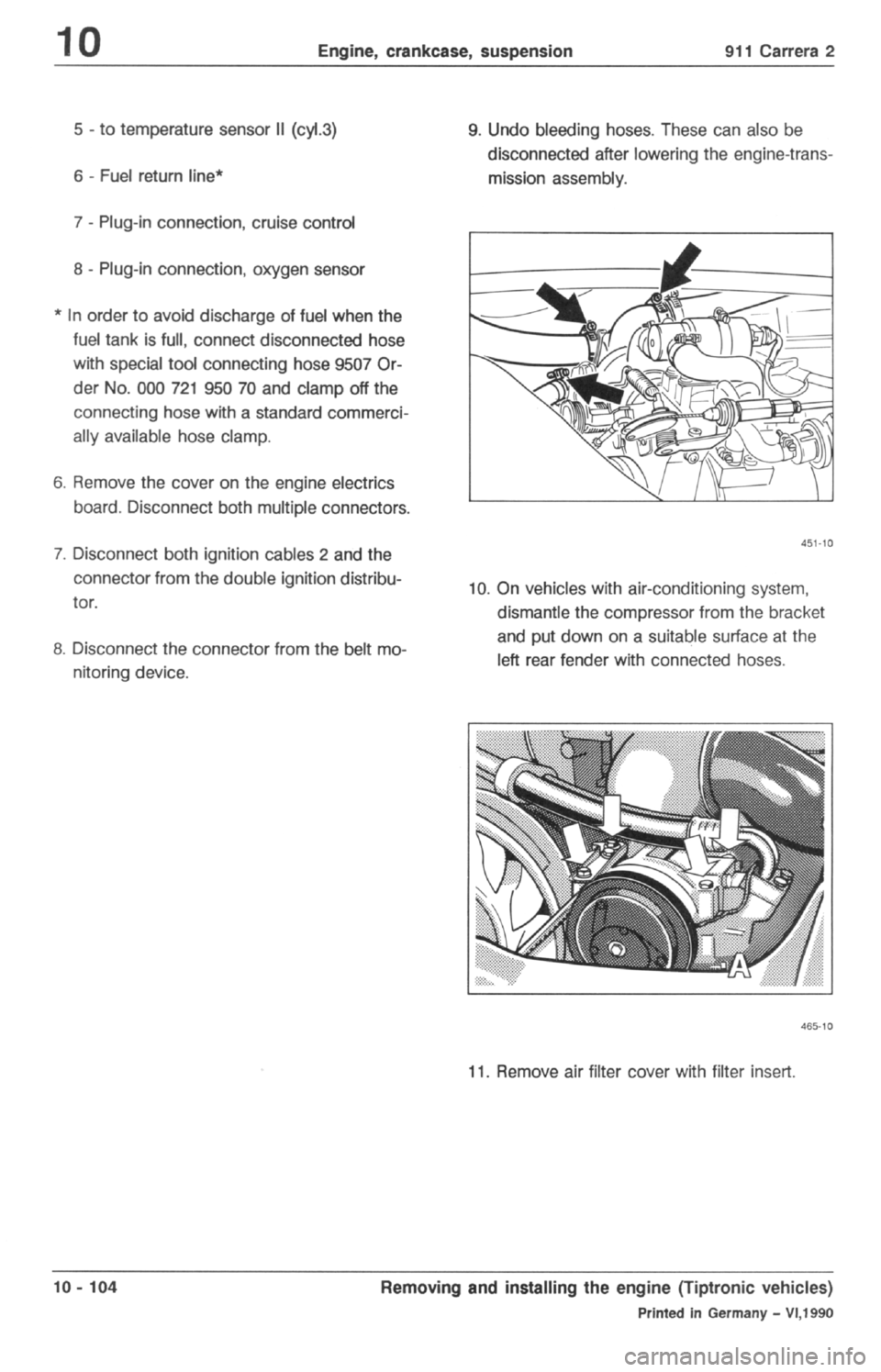 PORSCHE 964 1987 2.G Service Workshop Manual 