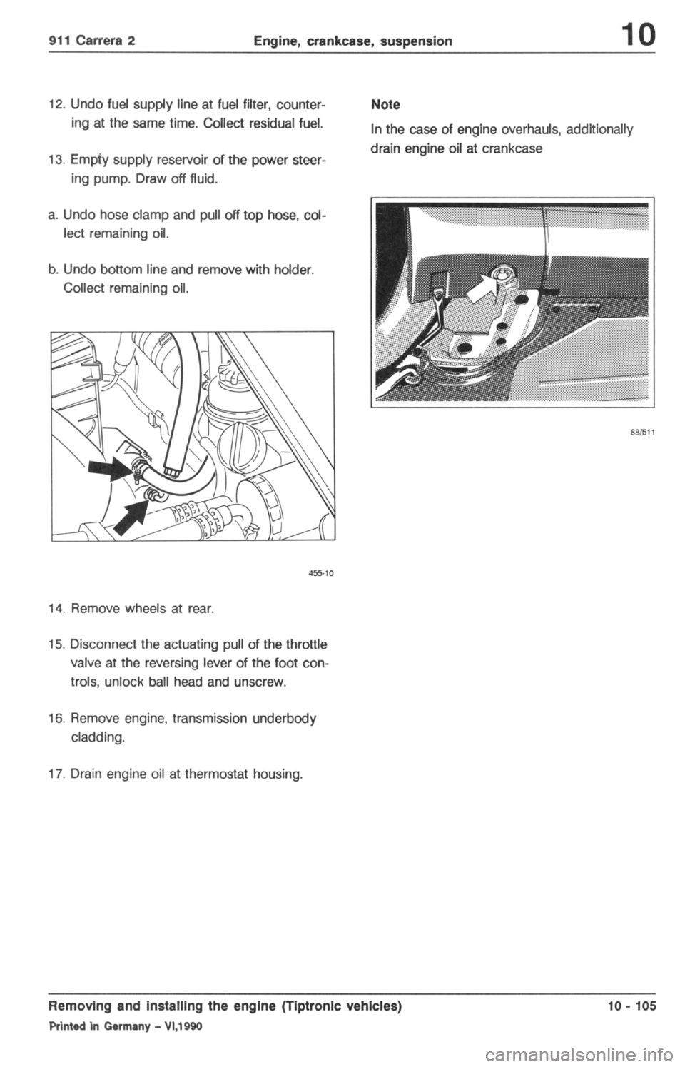 PORSCHE 964 1987 2.G Service Workshop Manual 