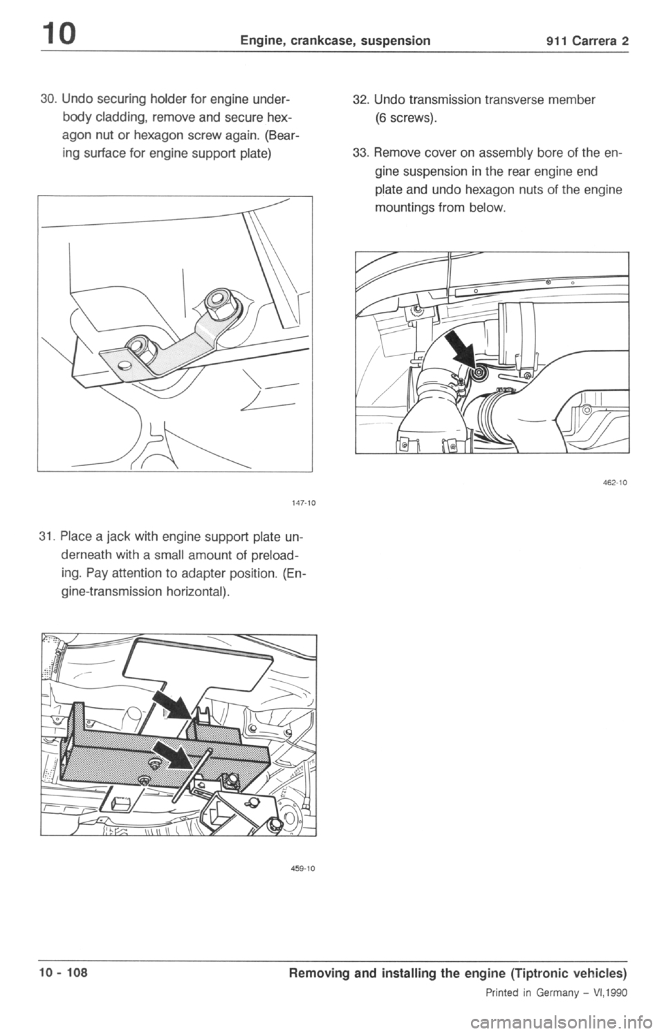 PORSCHE 964 1987 2.G Service Workshop Manual 