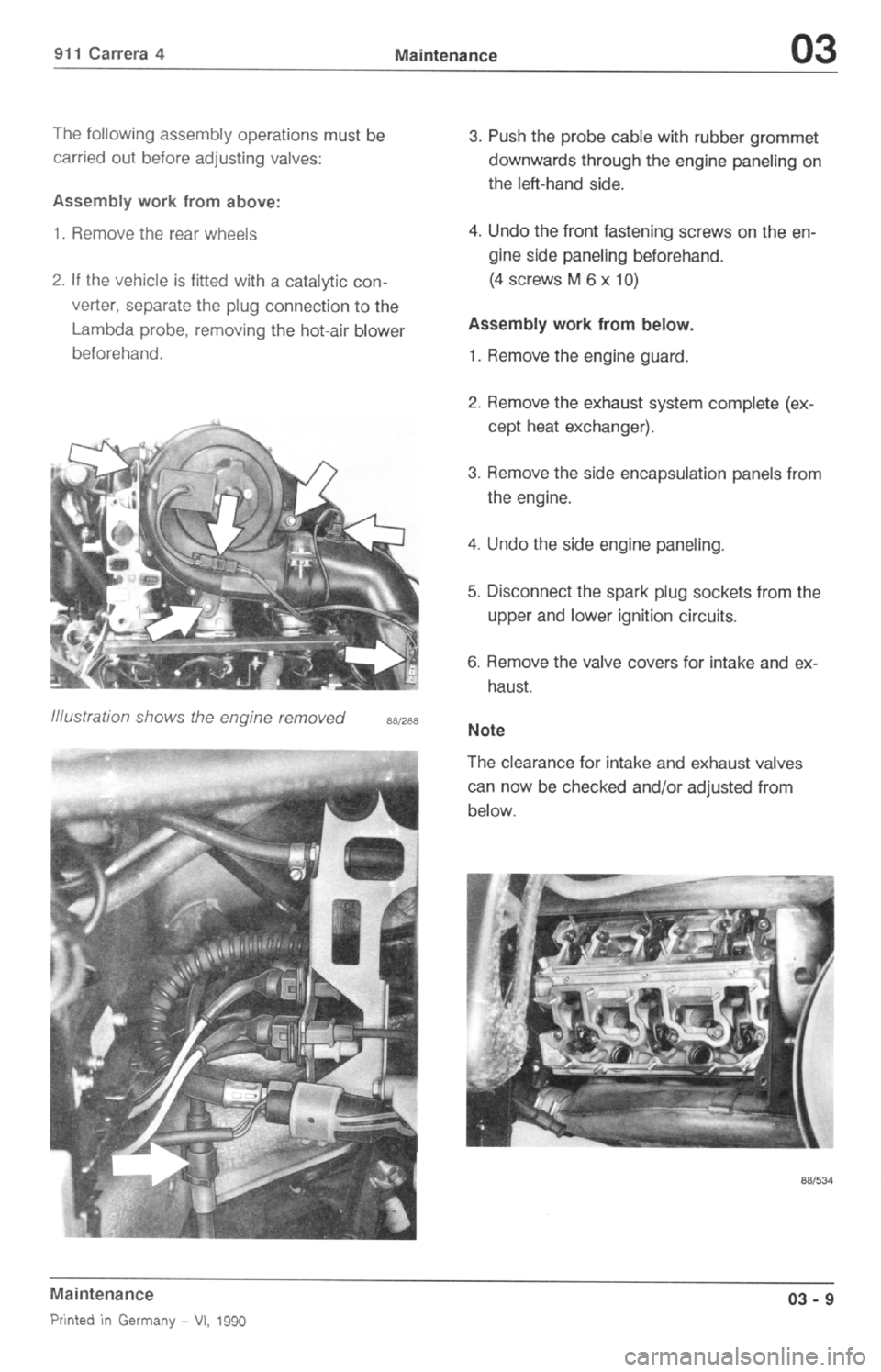 PORSCHE 964 1987 2.G Service Workshop Manual 