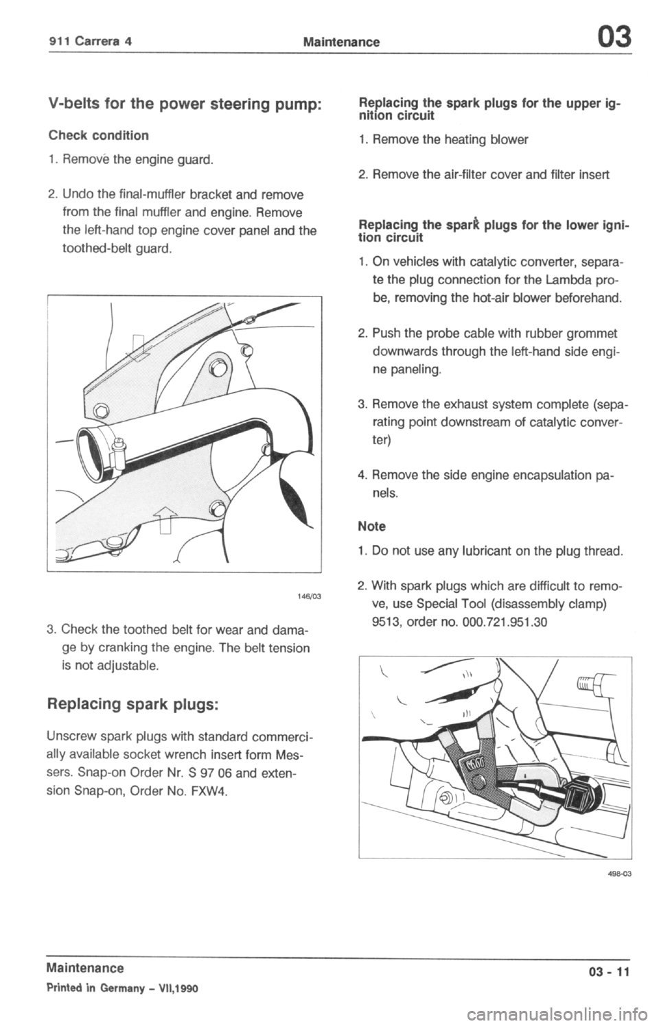 PORSCHE 964 1987 2.G Service Workshop Manual 