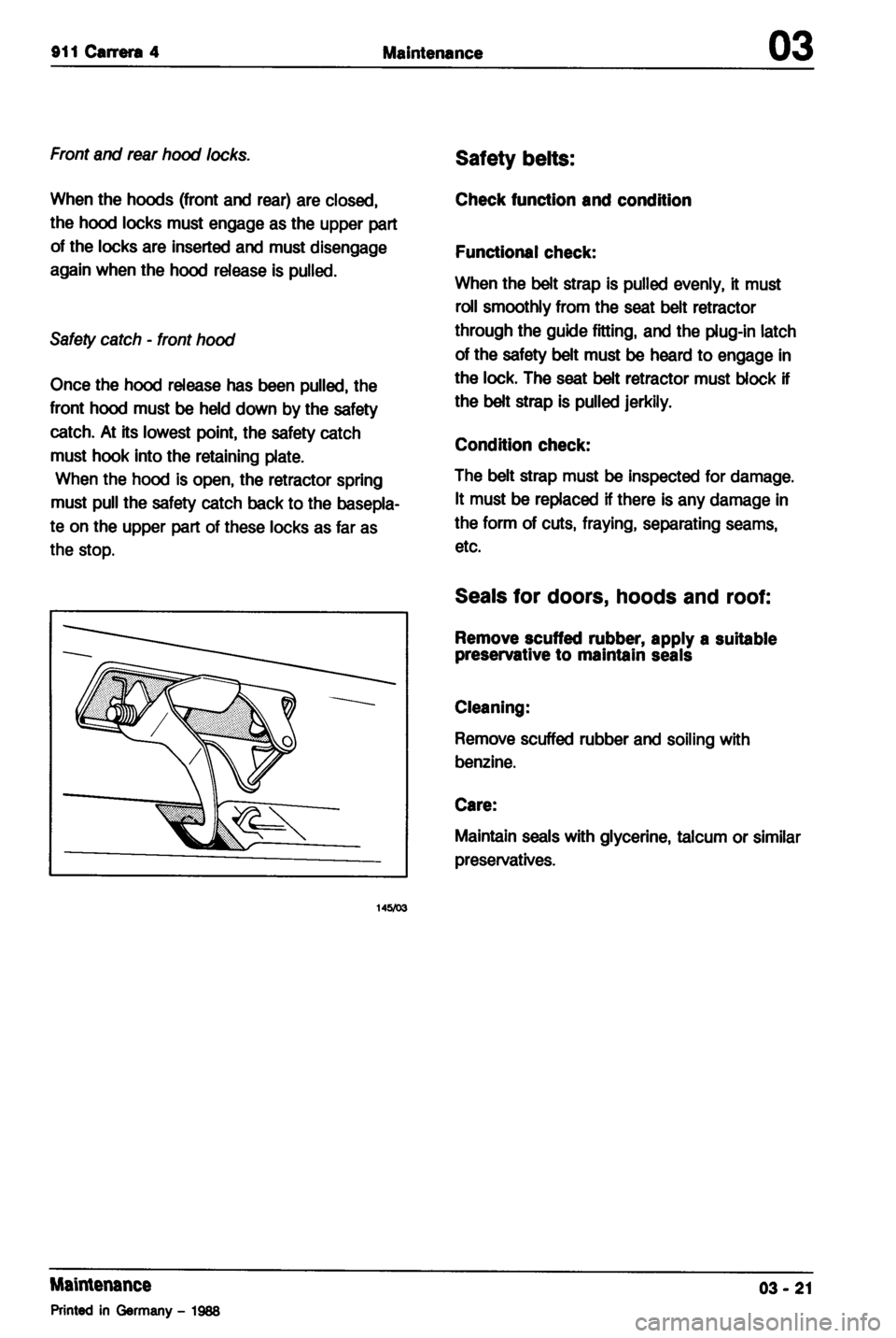 PORSCHE 964 1987 2.G Service Workshop Manual 