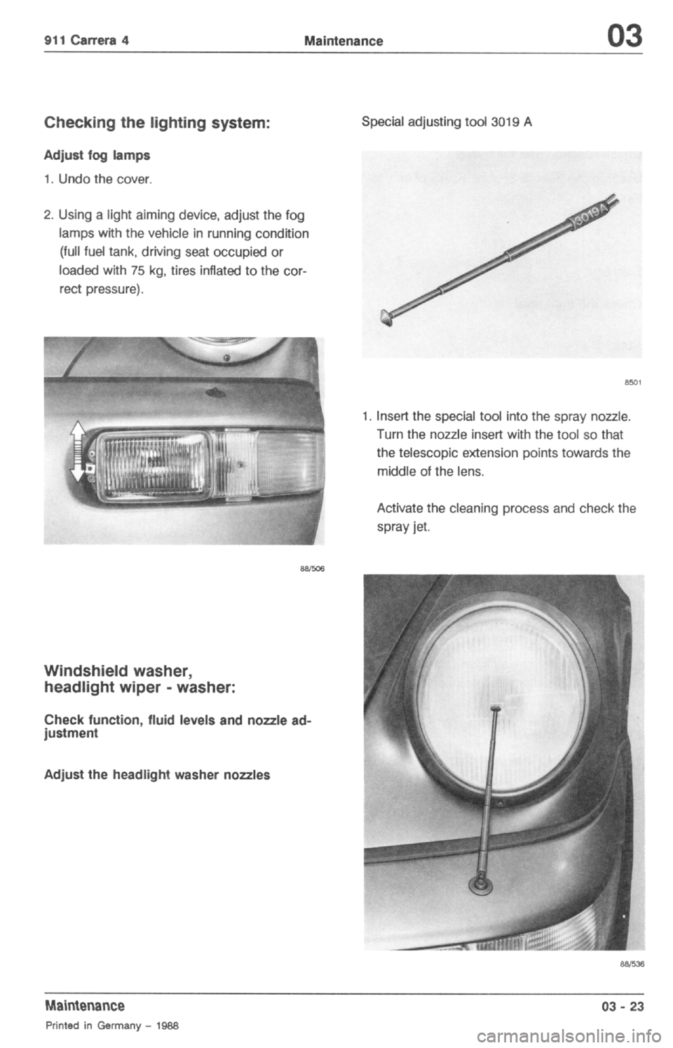 PORSCHE 964 1987 2.G Service Workshop Manual 