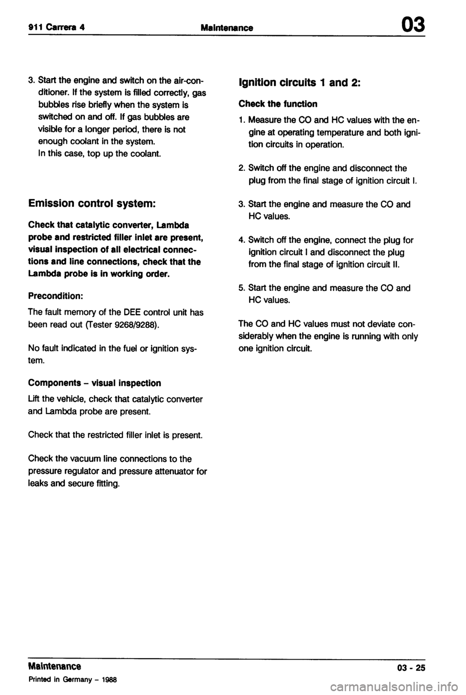 PORSCHE 964 1987 2.G Service Workshop Manual 