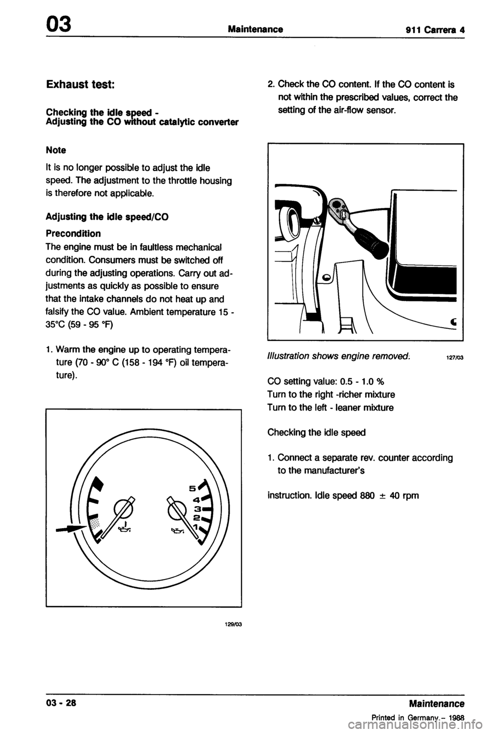 PORSCHE 964 1987 2.G Service Workshop Manual 