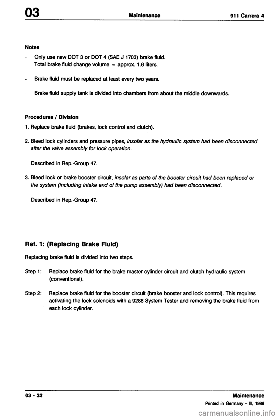 PORSCHE 964 1987 2.G Service Workshop Manual 