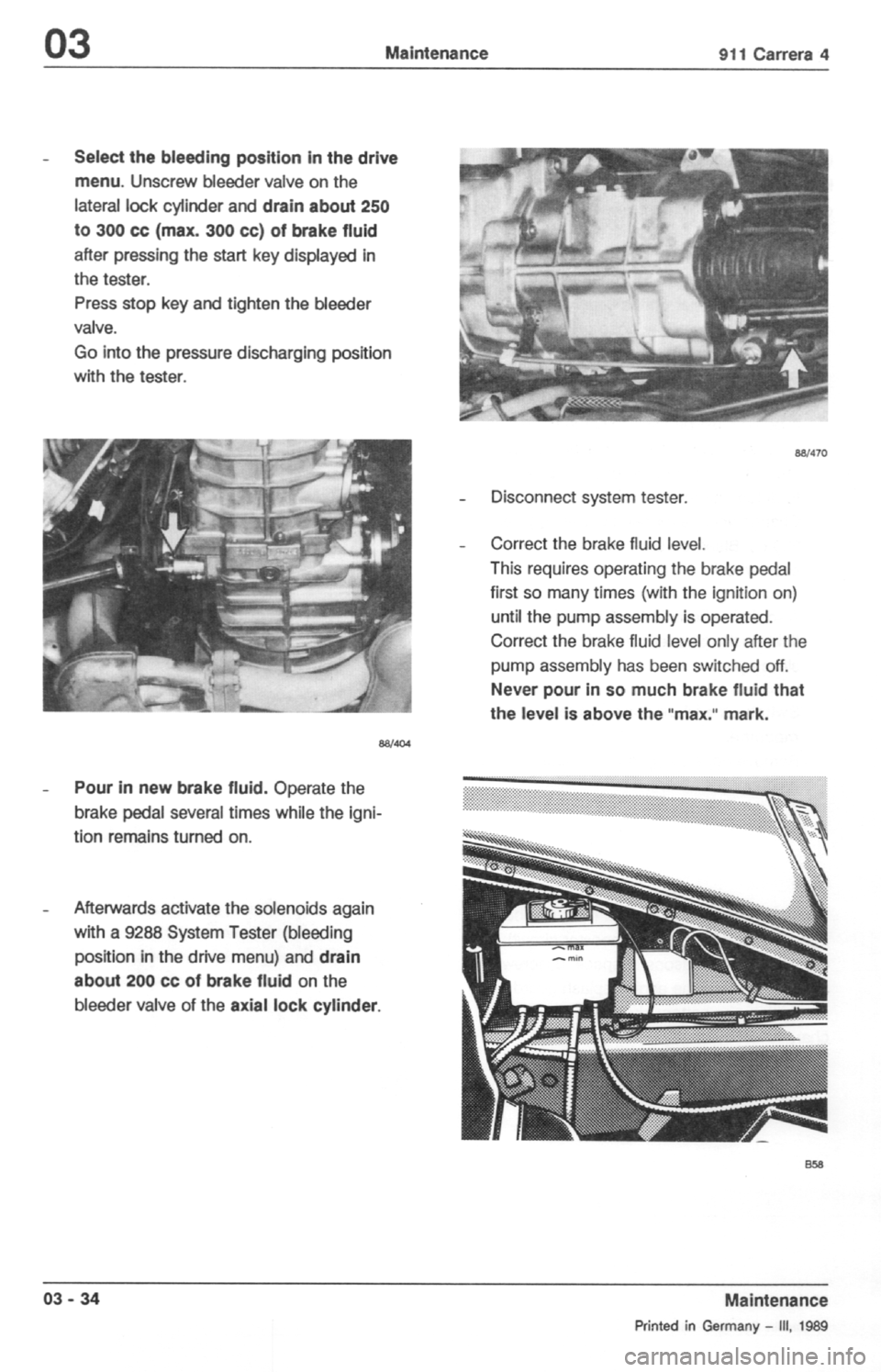 PORSCHE 964 1987 2.G Service Workshop Manual 
