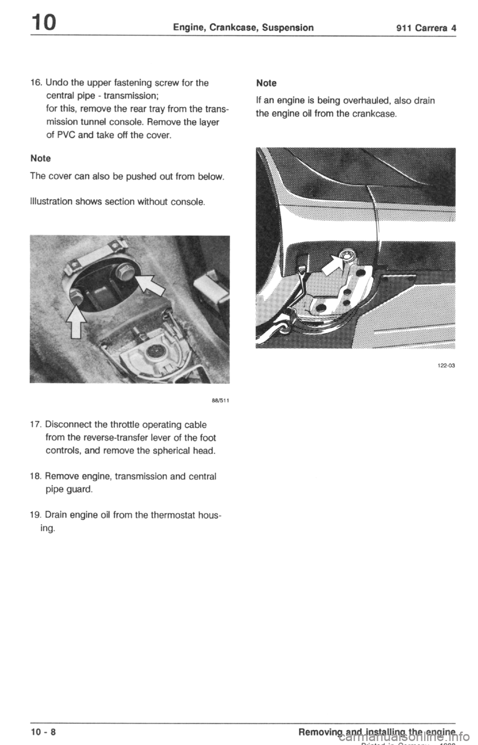 PORSCHE 964 1987 2.G Service Workshop Manual 
