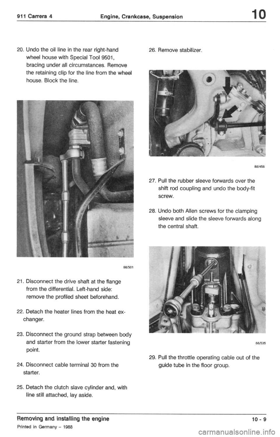 PORSCHE 964 1987 2.G Service Workshop Manual 