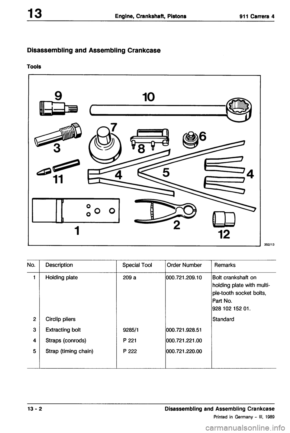 PORSCHE 964 1987 2.G Service Workshop Manual 