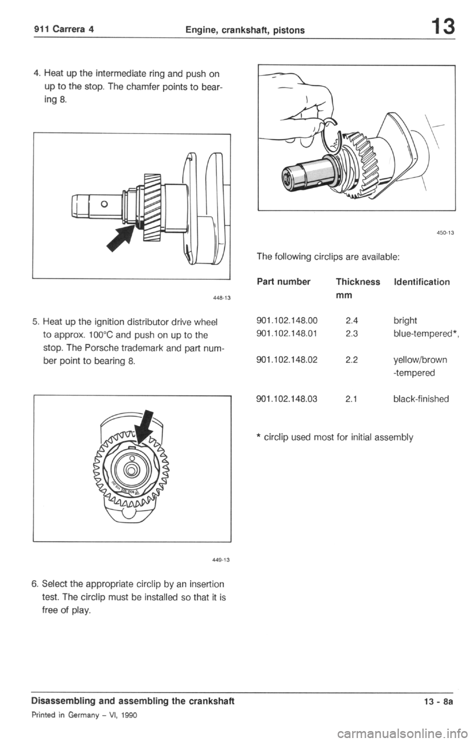 PORSCHE 964 1987 2.G Service Workshop Manual 