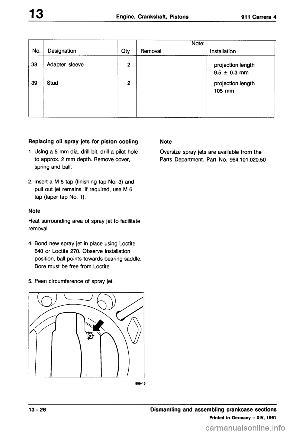 PORSCHE 964 1987 2.G Service Workshop Manual 