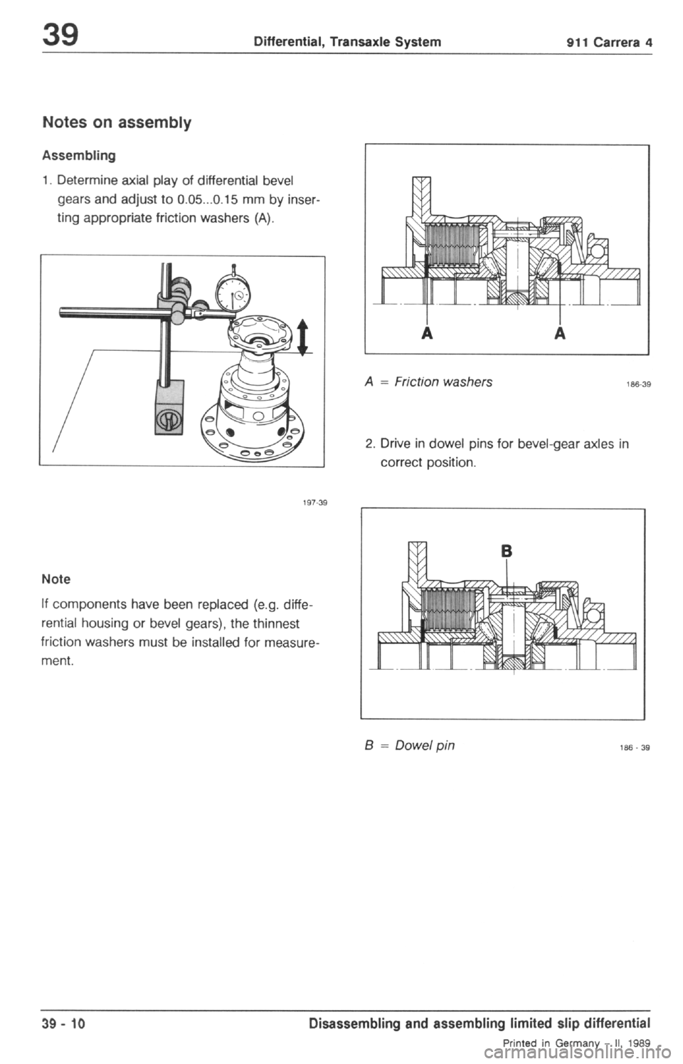 PORSCHE 964 1987 2.G Service Workshop Manual 2 