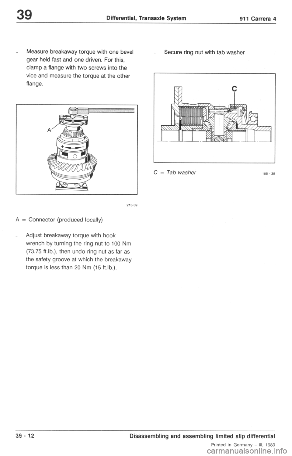 PORSCHE 964 1987 2.G Service Workshop Manual 2 