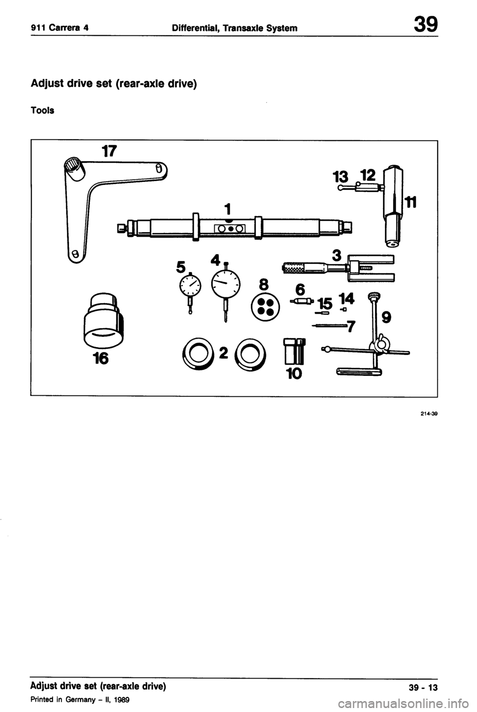 PORSCHE 964 1987 2.G Service Workshop Manual 2 