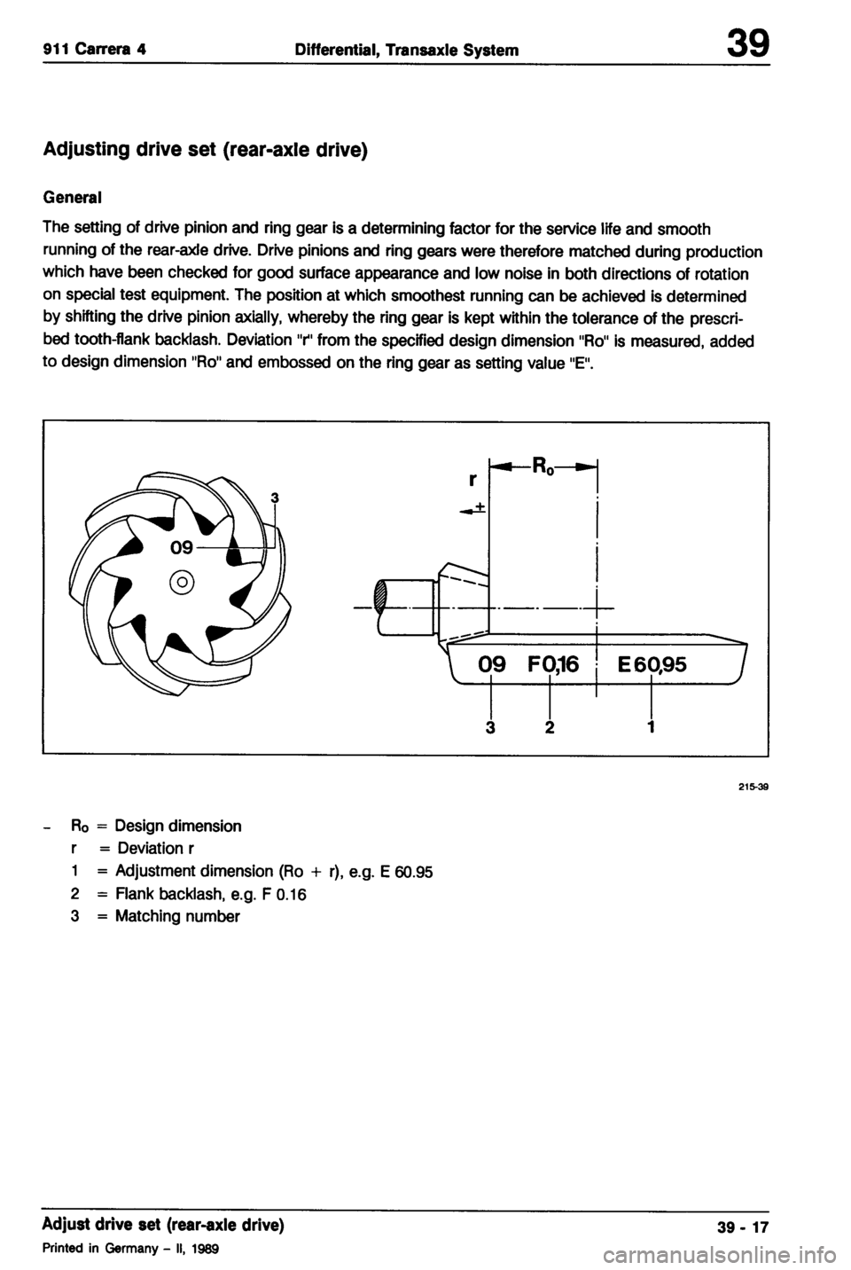 PORSCHE 964 1987 2.G Service Workshop Manual 2 