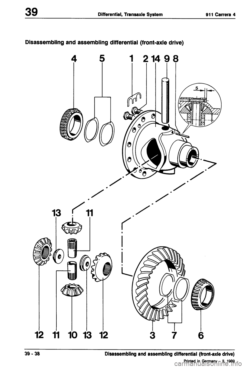 PORSCHE 964 1987 2.G Service Workshop Manual 2 