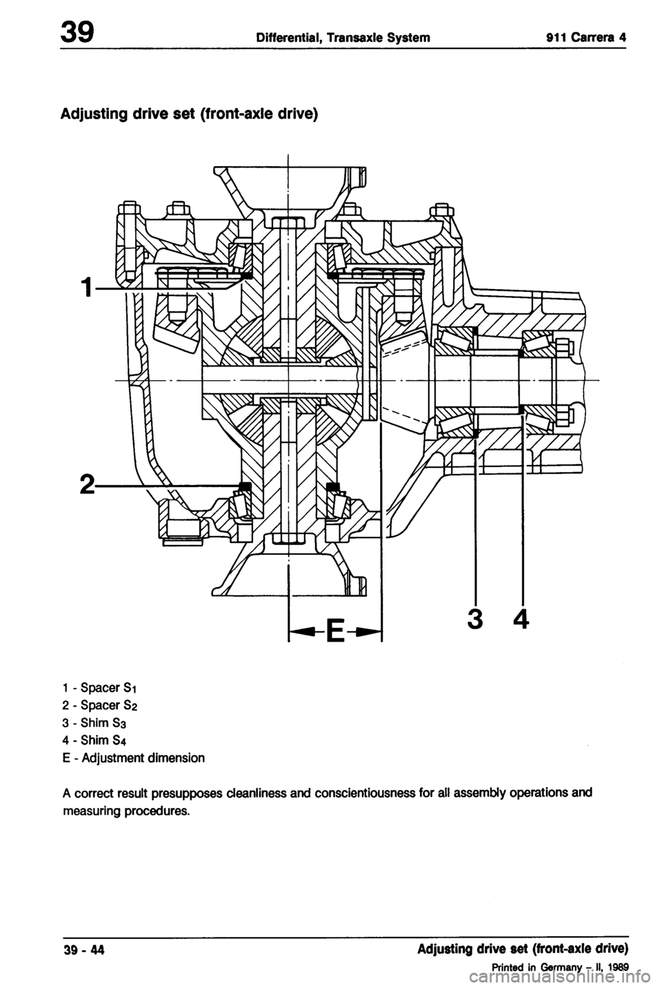 PORSCHE 964 1987 2.G Service Workshop Manual 2 