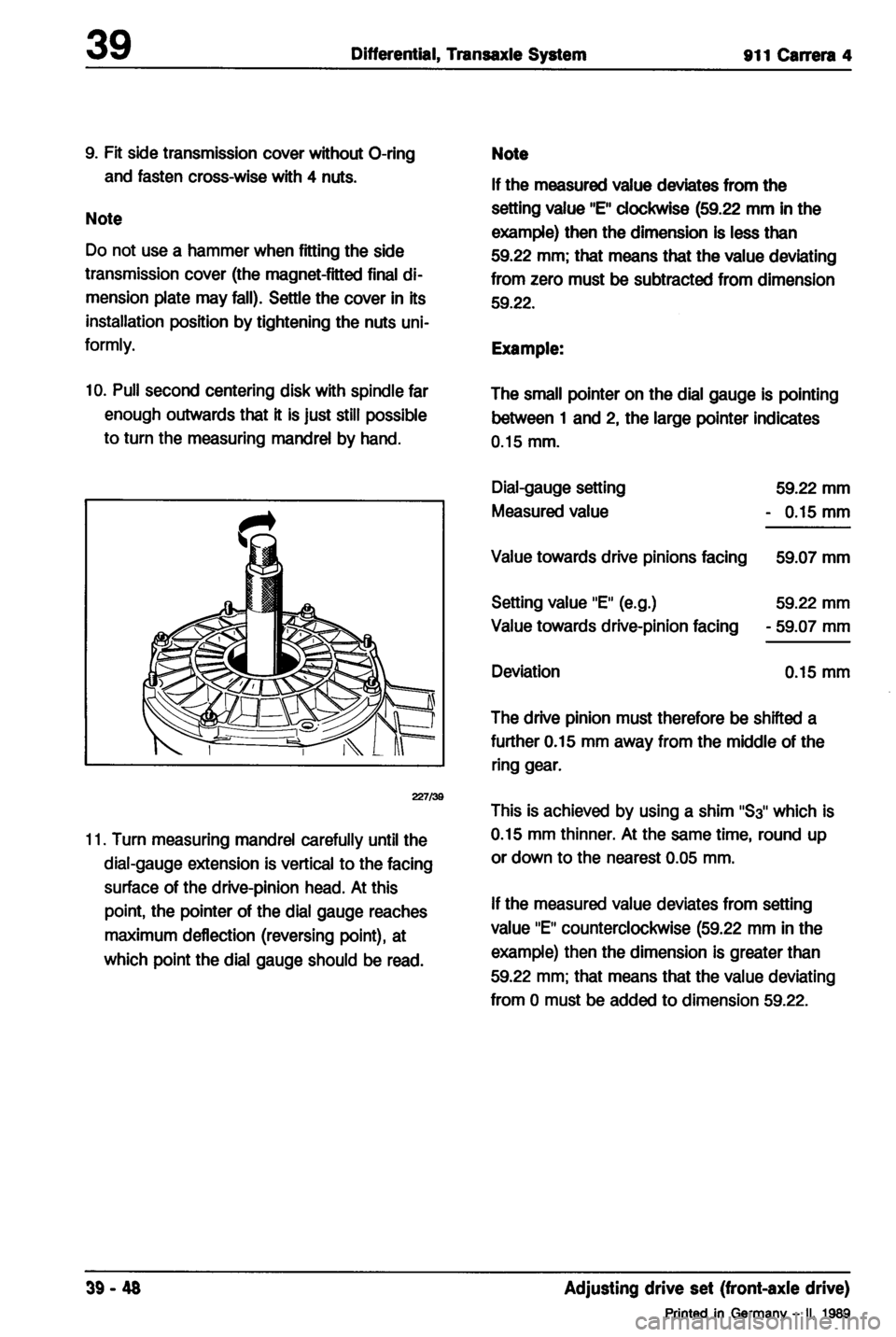PORSCHE 964 1987 2.G Service Workshop Manual 2 