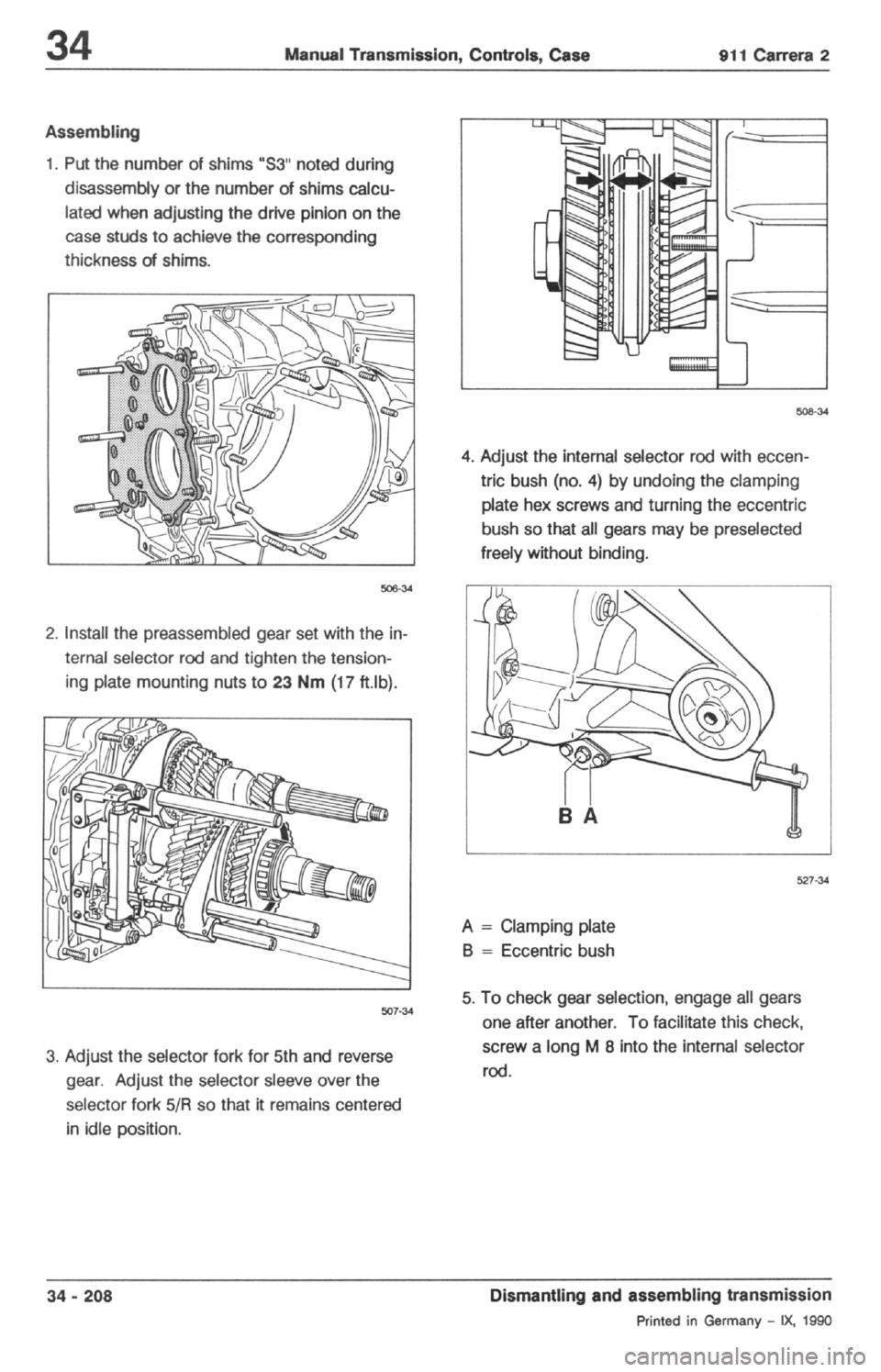 PORSCHE 964 1987 2.G Service Workshop Manual 2 