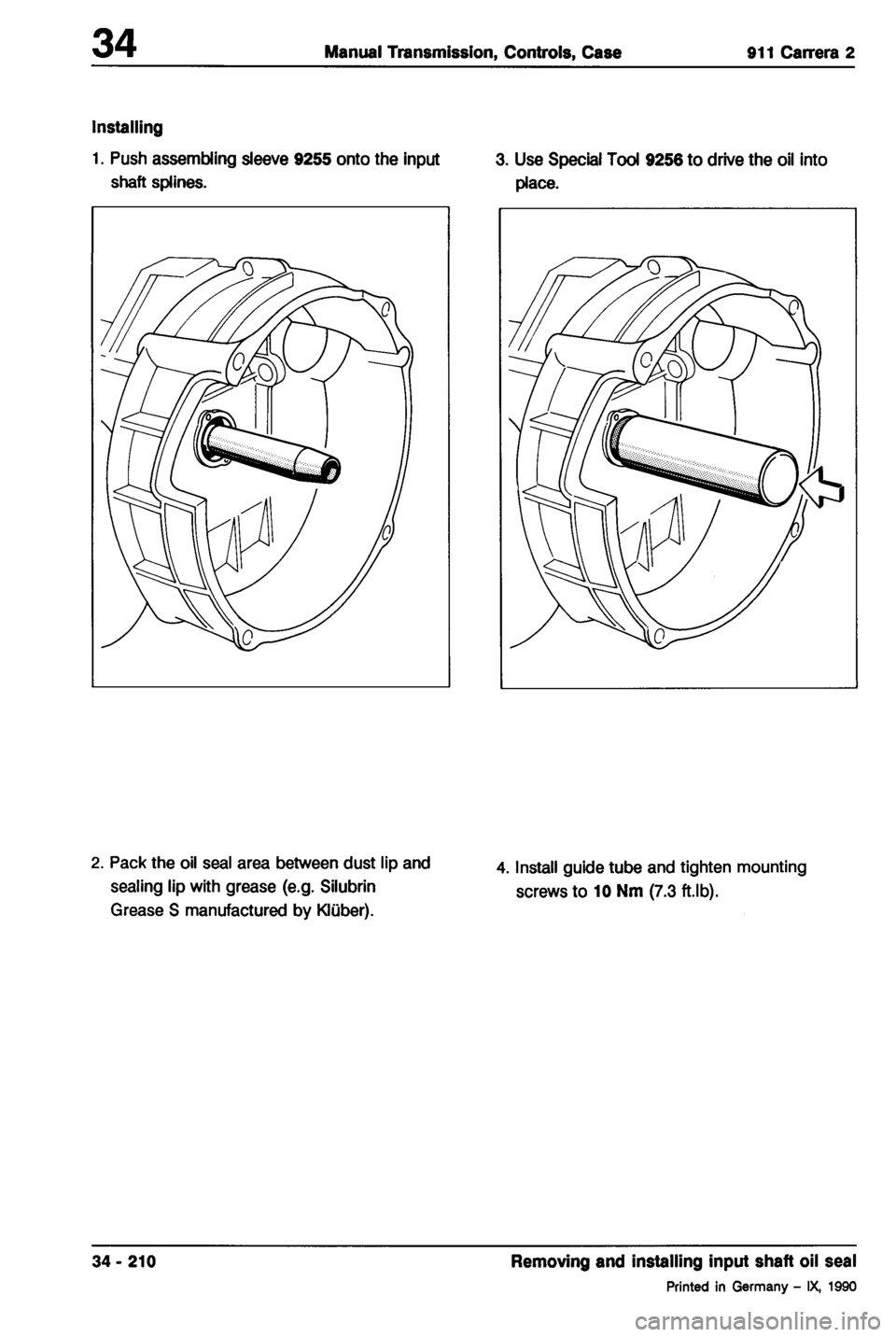 PORSCHE 964 1987 2.G Service Workshop Manual 2 