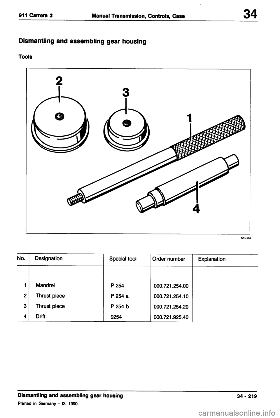 PORSCHE 964 1987 2.G Service Workshop Manual 2 