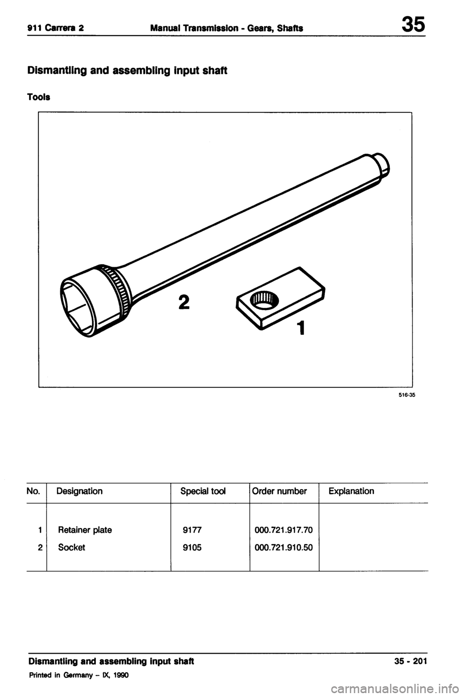 PORSCHE 964 1987 2.G Service Workshop Manual 2 