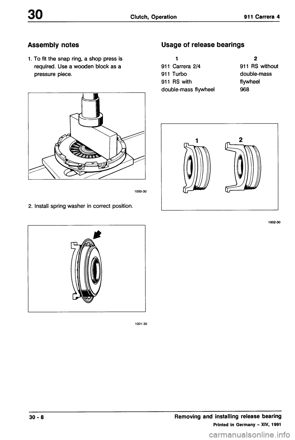 PORSCHE 964 1987 2.G Service Workshop Manual 2 