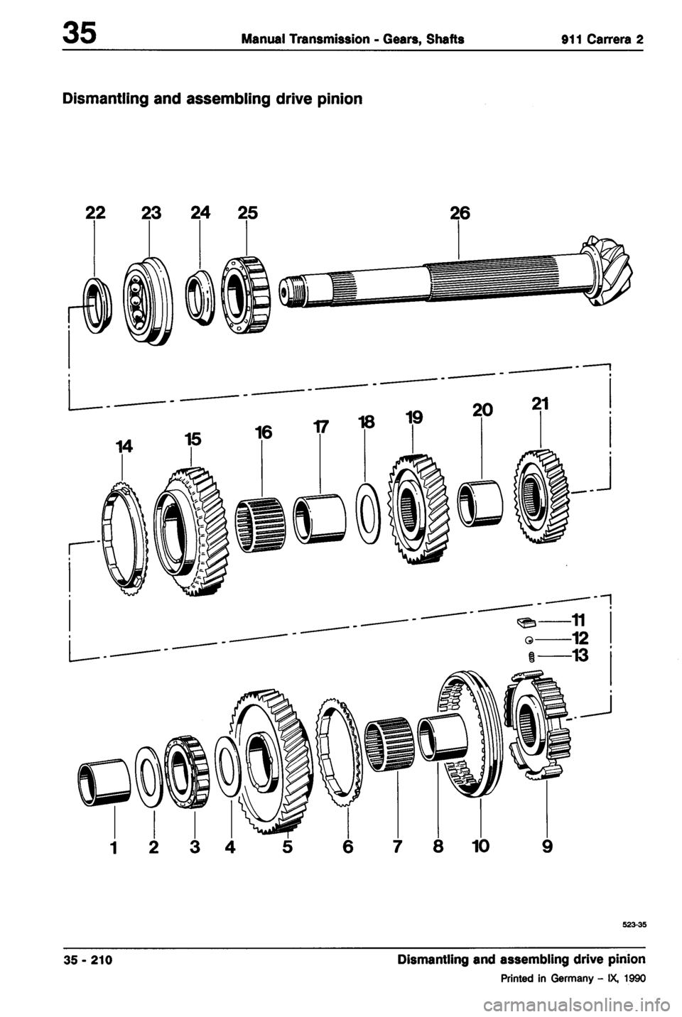 PORSCHE 964 1987 2.G Service Workshop Manual 2 
