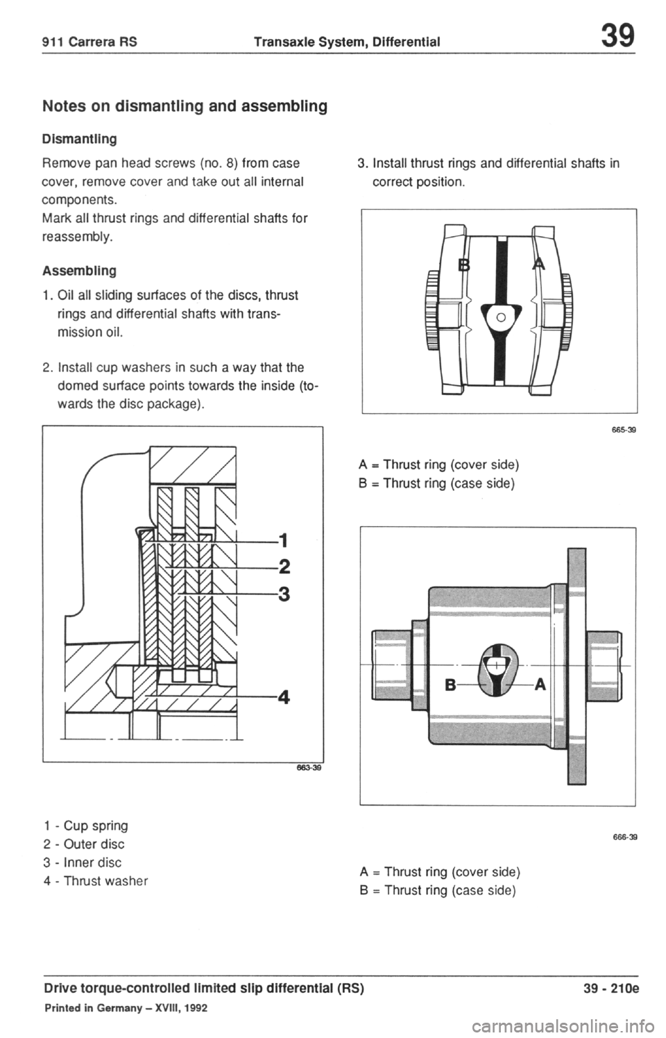 PORSCHE 964 1987 2.G Service Workshop Manual 2 
