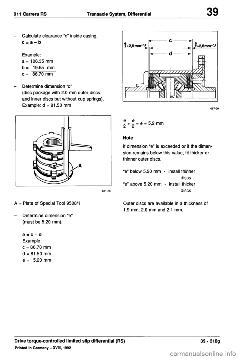 PORSCHE 964 1987 2.G Service Workshop Manual 2 