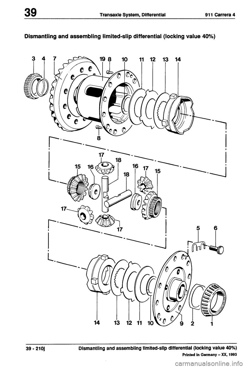 PORSCHE 964 1987 2.G Service Workshop Manual 2 