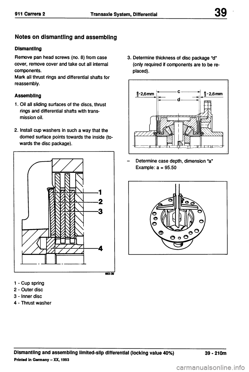 PORSCHE 964 1987 2.G Service Workshop Manual 2 