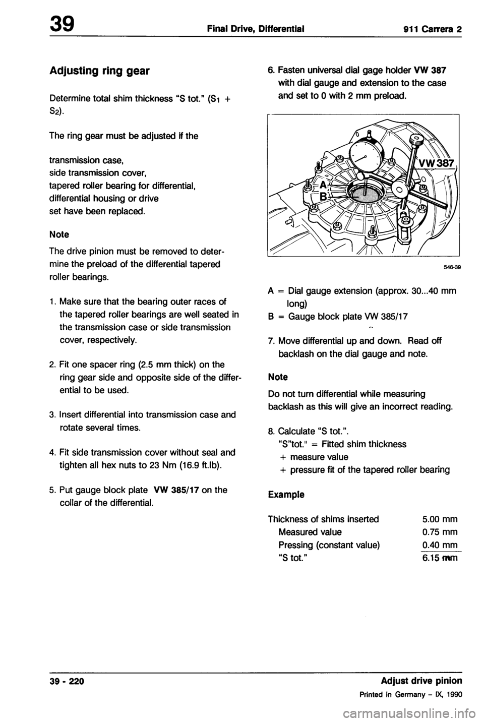 PORSCHE 964 1987 2.G Service Workshop Manual 2 